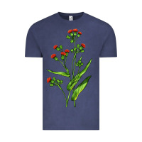 Vintage Denim Tassel Flower Illustrations Vintage Tee - LillyAllenDesigns
