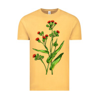Vintage Mustard Tassel Flower Illustrations Vintage Tee - LillyAllenDesigns