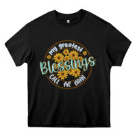 Black my greatest blessing call me nana Heavy Core Tee - MaliasSmallBusiness