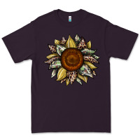 Plum sunflower camouflage and leopard 2 Premium Tee - JahusDesignShop