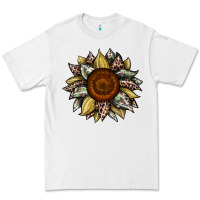 White sunflower camouflage and leopard 2 Premium Tee - JahusDesignShop