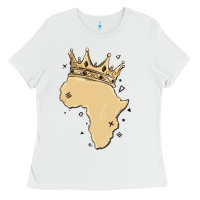 White africa with crown Ladies Tee - MaliasSmallBusiness