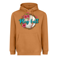 Play Ball Baseball Heavyweight Hoodie | Teevron