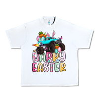 White monster truck happy easter Urban Heavy Tee - Artiststas