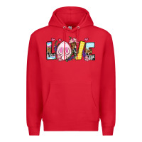 Red Easter Day Love Easter Premium Hoodie - OliviaCreatesArt