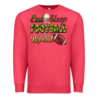 Cardinal eat sleep football repeat Premium Sweatshirt - BundleAndBundleShop