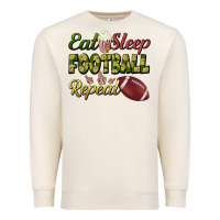 Sandshell eat sleep football repeat Premium Sweatshirt - BundleAndBundleShop