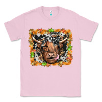 Bubblegum Pink highland cow Classic Tee - JahusDesignShop