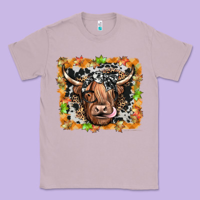 Highland Cow Classic Tee Designed By Jahusdesignshop