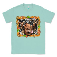 Seafoam highland cow Classic Tee - JahusDesignShop