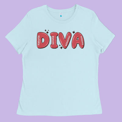 Diva Ladies Tee Designed By Maliassmallbusiness
