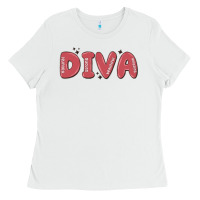 White diva Ladies Tee - MaliasSmallBusiness