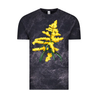 Cloud Black Botanical Goldenrod Illustrations Vintage Tee - LillyAllenDesigns
