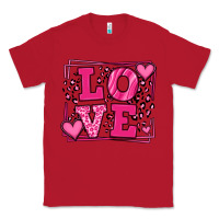 Red Love leopard frame Classic Tee - LillyAllenDesigns