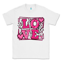 White Love leopard frame Classic Tee - LillyAllenDesigns