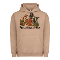 Peace Love T Rex Urban Hoodie | Teevron