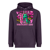 Plum my first valentine's day dragon Heavyweight Hoodie - FaDigitalArtStudio