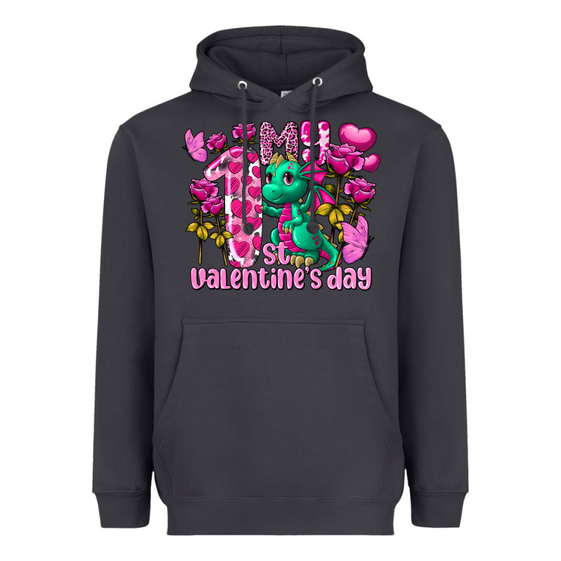 My First Valentine's Day Dragon Heavyweight Hoodie by FaDigitalArtStudio | Teevron