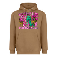 Toasted Coconut my first valentine's day dragon Heavyweight Hoodie - FaDigitalArtStudio