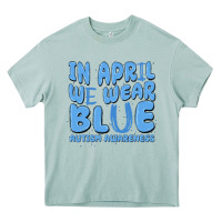 Arona in april we wear blue autism awareness Heavy Core Tee - MaliasSmallBusiness