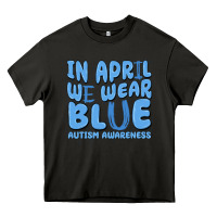 Asphalt in april we wear blue autism awareness Heavy Core Tee - MaliasSmallBusiness