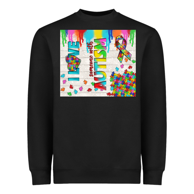I Love Someone With Autism Heavyweight Sweatshirt by TumblerDesignByShophia | Teevron