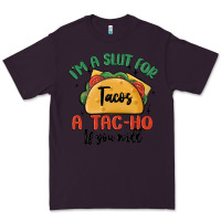 Plum i'm a slut for tacos a tac ho if you will Premium Tee - MaliasSmallBusiness