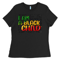 Black i am a black child Ladies Tee - MaliasSmallBusiness