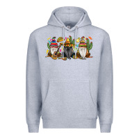 Heather Grey Mexican gnomes Premium Hoodie - RanaPortraitStore