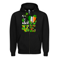 Black Love St. Patrick's Zipper Hoodie - OliviaCreatesArt