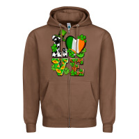 Chestnut Love St. Patrick's Zipper Hoodie - OliviaCreatesArt