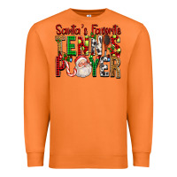 Carrot Santa's Favorite Tennis Player For Christmas Premium Sweatshirt - FaDigitalArtStudio