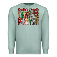 Santa's Favorite Tennis Player For Christmas Premium Sweatshirt | Teevron