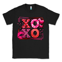 Black Xoxo Valentine's Day leopard frame Classic Tee - LillyAllenDesigns