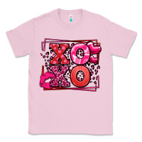 Bubblegum Pink Xoxo Valentine's Day leopard frame Classic Tee - LillyAllenDesigns