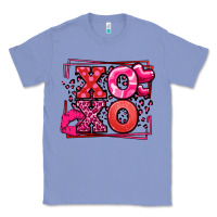 Colony Blue Xoxo Valentine's Day leopard frame Classic Tee - LillyAllenDesigns