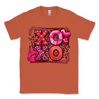 Copper Xoxo Valentine's Day leopard frame Classic Tee - LillyAllenDesigns