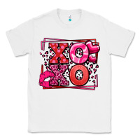 White Xoxo Valentine's Day leopard frame Classic Tee - LillyAllenDesigns