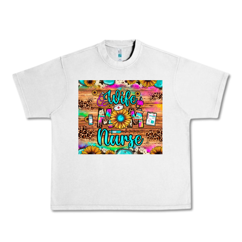 Wife Mom Nurse Urban Heavy Tee by JahusDesignShop | Teevron