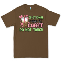 Cacao emotional support coffee do not touch Premium Tee - MaliasSmallBusiness