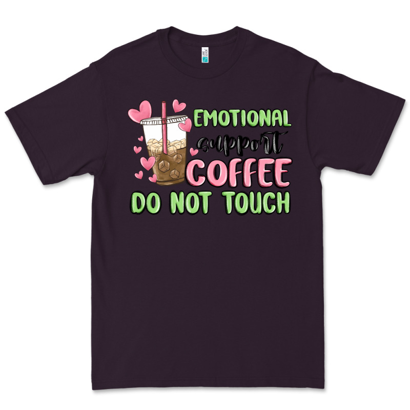 Emotional Support Coffee Do Not Touch Premium Tee by MaliasSmallBusiness | Teevron