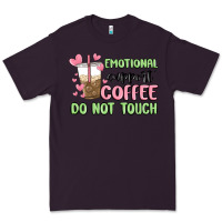 Plum emotional support coffee do not touch Premium Tee - MaliasSmallBusiness