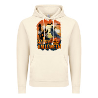 Vintage Artic Happy Halloween With Crow Vintage Hoodie - LillyAllenDesigns