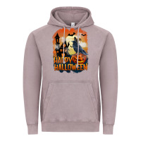 Vintage Zinc Happy Halloween With Crow Vintage Hoodie - LillyAllenDesigns