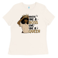 Bone hustle like a boss live like a queen Ladies Tee - MaliasSmallBusiness