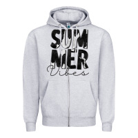 Heather Grey Summer Vibes Black White Cowhide Zipper Hoodie - CowCowDesign