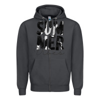 Smoke Summer Vibes Black White Cowhide Zipper Hoodie - CowCowDesign