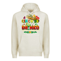 Oatmeal Heather Cinco de drinko Premium Hoodie - FaDigitalArtStudio
