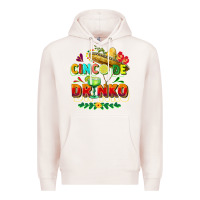 Pale Pink Cinco de drinko Premium Hoodie - FaDigitalArtStudio