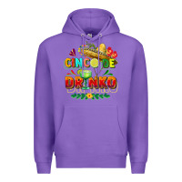 Purple Cinco de drinko Premium Hoodie - FaDigitalArtStudio